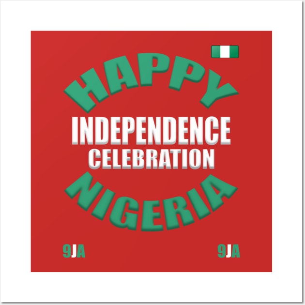 Nigeria Independence Celebration Wall Art by alzo